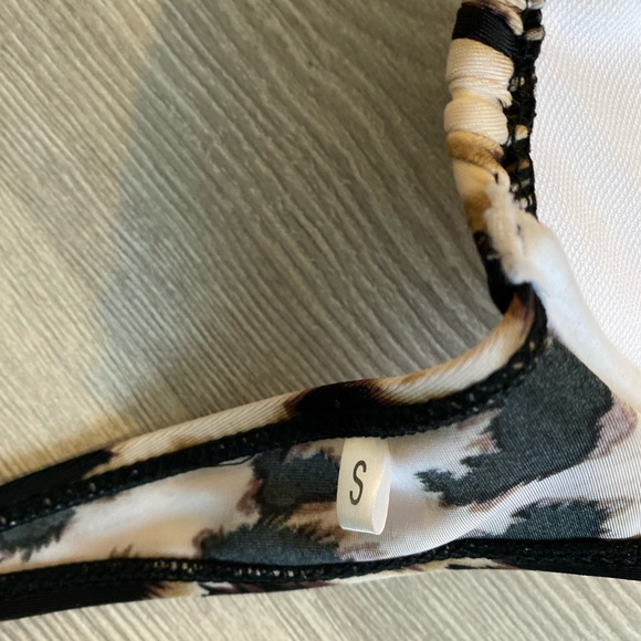Bedazzled Animal Print Padded Bikini Size Small - Picture 6 of 8